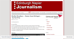 Desktop Screenshot of edinburghnapierjournalism.com