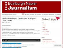 Tablet Screenshot of edinburghnapierjournalism.com